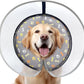 Dog Cone Collar with Enhanced Anti-Licking, Inflatable Dog Cone After Surgery, Adjustable Size with Soft Padding for Small Medium Large Dogs - M