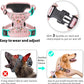 Timos No Pull Dog Harness, Release at Neck Reflective 3 Snap Buckles Adjustable No Choke Pet Vest with Front & Back 2 Leash Clips, Soft Padded Control Training Handle for Small Medium Large Dogs