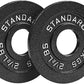 Steel Weight Plates 85LB Set - Olympic 2 inch Center Premium Coating 2x 25lb, 10lb, 5lb, and 2.5lb for Olympic Weight Lifting Barbells
