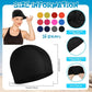 Bonuci 24 Pieces Cloth Elastic Swim Cap Bulk Comfortable Fabric Swimming Hat Elasticity Swimming Pool Cap Lightweight Bathing Caps for Women Men Kids Unisex, Not Waterproof