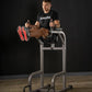 XMARK Knee Raise, Dip Stand with Push Up Station, Commercial Vertical Knee Raise, Captain's Chair, Upper Body and Core Workout Machine