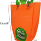 GKYZBB Rabbit Hay Feeder Bag for Cage Guinea Pig Timothy Hay Dispenser Storage Manger Hanging Large Less Waste for Bunny（Carrot）