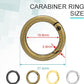 12 Pack Assorted Metal Round Carabiner Clip, 3/4 Inch Trigger Spring O Rings, Spring Snap Clip Hooks for Replacement Purse Strap Ring, Paracord Lanyard Clips, Keychain Rings Hardware DIY Crafts Making