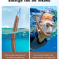 W WSTOO Adults Diving Snorkel Breathing Tube Silicone Flexible Foldable Snorkel Anti-Drop for Freediving Swim Training,Diving and Scuba Diving,Easy to Carry for Travel