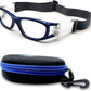 BLUE CUT Safety Basketball Goggles For Kids for Outdoor Sports Activities Anti Fog Replaceable to Prescription Lenses