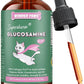 Premium Liquid Glucosamine for Cats – with Collagen, Glucosamine, Chondroitin, MSM, Taurine & Hyaluronic Acid – Cat Joint Support, Mobility & Flexibility - Hip & Joint Cat Supplement – 2oz