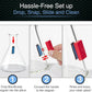 Magnetic Glass Cleaner BoroBuddy | Glass Pieces, Bottles, Vases | Compact Design for Tighter Spaces & Smaller Glass Pieces | Double Sided | Red
