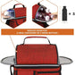 opux Lunch Bag Women Insulated, Adult Lunch Box Cooler, Lunch Box for Men, Dual Compartment Lunchbox for Work, Leakproof Double Decker Lunch Bag, Soft Lunch Pail Tote Girls Boys Kids School, Red