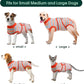 Kuoser Recovery Suit for Dogs Cats After Surgery, Professional Pet Recovery Shirt Dog Abdominal Wounds Bandages, Substitute E-Collar & Cone,Prevent Licking Dog Onesies Pet Surgery Recovery Suit