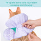 Cat Recovery Collar, Soft Adjustable Cat Cone Alternative, Lightweight Waterproof Fasteners Collars for Cats Kittens Puppies, After Surgery Stop Licking and Daily Use (Purple, M(Neck7.9-13.8"))