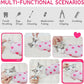 Cat Wrap for Cutting Nails, Self-Adhesive for Grooming, Anti-Scratch Cat Swaddle Wrap for Medicine, Nail Clipping, Teeth Brushing, Ear Cleaning