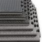 Xspec 1" Extra Thick 48 sq ft Reversible EVA Gym Foam Floor Mat Tiles (24" x 24"), Steel Pattern, 12 pcs, Black & Grey