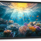 Quorin Ocean Large Wall Art Undersea Pictures Sea Nautical Wall Decor Coral Reef Fish Canvas Print Painting Artwork for Bathroom Living Room Bedroom 36L x 24W