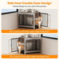 Dog Crate Furniture, Dog Crate End Table for Medium and Large Dogs,Wooden Cage Kennel Furniture Indoor, Modern Dog Crate with Multi-Purpose Removable Tray, Double-Doors Dog Furniture