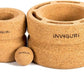 Roller Yoga Wheel for Back & Neck Pain, with Spinal Groove. Medium to Deep Pressure for Heavy Duty Foam Rolling. Made from Natural Cork.
