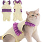 Cat Recovery Suit,Kitten Onesie After Surgery,E-Collar Alternative for Abdominal Wound and Skin Diseases,Soft Breathable Bodysuit After Spay（Beige-XL）