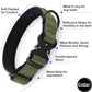 Plutus Pet Tactical Dog Collar, Reflective, Adjustable Heavy Duty Dog Collar, Soft Padded and Comfortable, for Small Medium and Large Dogs (Ranger Green, XL)