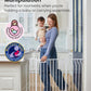 Mom's Choice-GROWNSY Baby Gate for Stairs, 29"-43" Pressure Mounted Pet Gate for Doorways-Auto Close Dog Gate for The House-Easy Installation & Walk Thru Wide Safety Gate