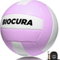 Softy Volleyball, Durable PU Leather,Waterproof Indoor Outdoor Soft Volleyball for Beach Game Gym Training (Official Size 5)