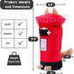 British Postbox Treat-Dispensing Soft Plush Squeaky Pet Toy - Iconic UK Enrichment Gift, Durable Cute & Fun Toy for Interactive Play, Hide Food for Nose-Work Puzzle, Small Medium Dogs
