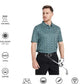 Men's Golf Polo Shirts Short Sleeve Striped Performance Moisture Wicking Dry Fit Golf Shirts for Men
