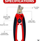 Warren London Cat Nail Clipper | Kittens Small Dogs | Stainless Steel Blade | Nail Safety Guard | Precision Grooming Tool