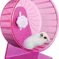 Hamster Wheel,Silent Wheel,Super Silent Hamster Exercise Wheels,Silent Hamster Wheel,Adjustable Stand Hamsters Exercise Wheels,Quiet Rat Wheel (Φ 5.5 inch, Pink)
