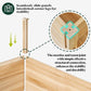 AMERLIFE 3-Tier Raised Garden Bed for Outdoor Gardening, Fir Wood Planter Box with Dividers, Tool-Free Assembly, Garden Box Perfect for Vegetables, Herbs, and Flowers