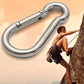 sprookber Stainless Steel Carabiner Spring Snap Hook - 304 Stainless Steel Heavy Duty Clips, Set of 4