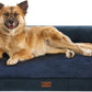 Orthopedic Dog Beds for Large Dogs, Waterproof Memory Foam Dogs Couch Beds, Comfy Bolster Pet Beds with Removable Washable Cover, Nonskid Bottom (Large,Navy Blue)