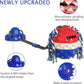 Aggressive Chewer Dog Toys - Rope Toys with Suction Cup, Teething Treats & Puzzle Food Dispensing Ball (Navy Blue)