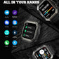 Military Smart Watches for Men (Answer/Make Calls),1.91'' Fitness Smart Watch for Android and iPhone,IP68 Waterproof Fitness Tracker with Step Counter/Sleep Monitor/110+ Sport Modes,Smartwatch for Men