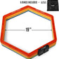 Yes4All Hex Agility Rings/Speed Rings with Carrying Bag – Hexagon Rings, Agility Hurdles for Agility Footwork Training