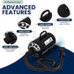 My Pet Command Dog Dryer Blower, Ultra Quiet, Professional High Velocity Blower Adjustable Hot and Cold Airflow, for Drying Deshedding with Accessories, 110V, 500W-2800W 4.5HP