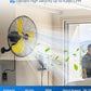 KEN BROWN 20 Inch Oscillating Wall Mount Fan, 4,460 CFM High Velocity Industrial Wall Fan for Indoor, Commercial, Residential, Warehouse, Greenhouse, Workshop, Basemen
