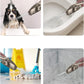 High Pressure Shower head with Handheld 7 Modes, Built-in Power Wash to Clear Tub. Tile & Pets, 5” High Flow Hand Held Rain Showerhead with Stainless Steel Hose and Adjustable Bracket- Brush Nickel