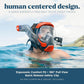 Seaview 180 V3 Full Face Snorkel Mask Adult- The V3 is The Perfect Snorkeling Gear for Adults- Snorkel Mask with 180 Panoramic Viewing and Up to 600% Easier Breathing- Patented Flowtech Air Intake