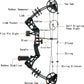 Youth Compound Bow Set 15-45 Lbs for Teens and Beginner, Package with Archery Hunting Equipment, Max Speed 260fps, Adjustable, Right Hand