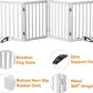 37-74" Wide Dog Gate 4 Panel Dog Gates for Stair Doorways House Indoor Freestanding Pet Gates for Dogs, Doogie Puppy Fences