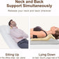 Neck and Shoulder Relaxer with Upper Back Massage Point, Cervical Traction Device Neck Stretcher for TMJ Pain Relief and Cervical Spine Alignment Chiropractic Pillow (Beige)