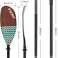 Adjustable Kayak Paddle with Carbon Shaft and PP Blade Available in 220-230/220-240/230-250cm Floating Lightweight Kayak Oars with Original Pattern
