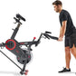 Sunny Health & Fitness Magnetic Exercise Bike, 44LB Flywheel & 300LB Weight Capacity for Intensive Home Workout, Indoor Cardio Training w/4-Way Adjustable Seat, Optional Free SunnyFit App Connection