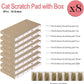 8 Packs in 1 Cat Scratch Pad, Cat Scratcher Cardboard,Reversible,Durable Recyclable Cardboard, Premium Scratch, Suitable for Cats to Rest, Grind Claws and Play