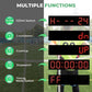 6.4FT High LED Large Timer Race Clock with Tripod Cordless Countdown/up Clock Stopwatch with IR Remote Control for Sports Race, Running Events, Marathon