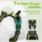 rabbitgoo Dog Harness No Pull with 2 Leash Clips, Adjustable Soft Padded, Reflective Oxford No Choke Pet Vest with Easy Control Handle for Medium Sized Dogs, Green, M