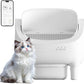 Greesum Automatic Self-Cleaning Litter Box for Cats - Open-Top Design, Easy Odor Control, Smart APP Control, 15L Large Waste Bin, Includes Trash Bags & Mat (White)