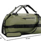 Haimont Large Waterproof Duffel Backpack Roll-Top Heavy Duty Dry Duffle Bag for Boating, Travel, Motorcycle, Kayaking, Camping, 60L