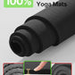 YOTTOY Large Yoga Mat (75 * 52 * 1/2inch),Extra Wide TPE Exercise Mat,Non-Slip Workout Mat for Pilates, Fitness, Barefoot, Home Gym Studio with Strap and Towel