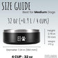 EVELANDO® Premium Dog Food Bowl 32 oz Stainless Steel 4 Cups Small Medium Dog Bowls Non Slip & BPA-Free S M L Pet Water Bowl Platos para Perros Indoor Outdoor Pet Dish Feeder Water and Food Dish