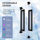 Led Aquarium Light, Full Spectrum Fish Tank Lights, Small 5/10 Gallon Freshwater Fishtank Hood Lighting for Grow Fish, Plants, Adjustable from 12 to 16 Inch